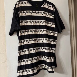 Black and White Patterned Drake OVO Men's Shirt